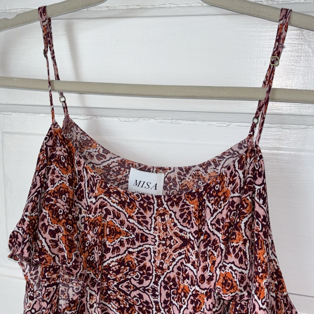 MISA OFF SHOULDER RUFFLE PRINT TOP - Picture 4 of 7